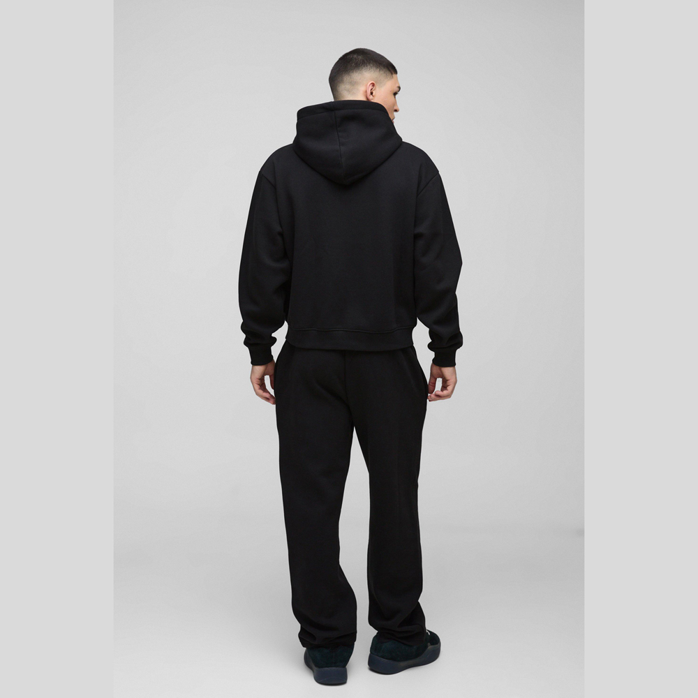 Oversized Boxy All Over Heart Printed Hooded Tracksuit